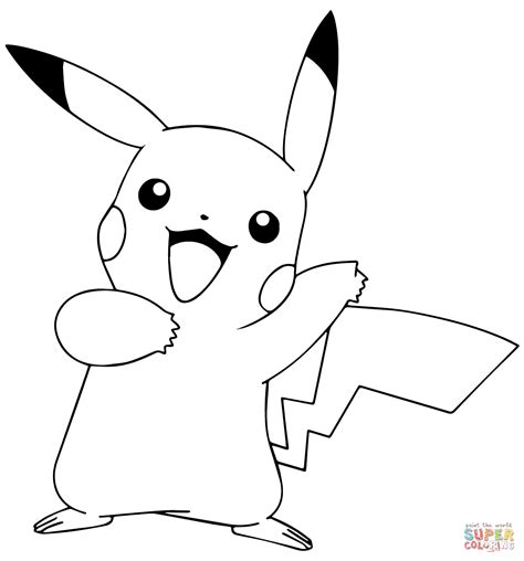 40+ Pikachu Coloring Pages